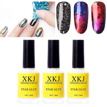 XICHEN 3 Bottles Starry Sky Nail Art Glue for Foils