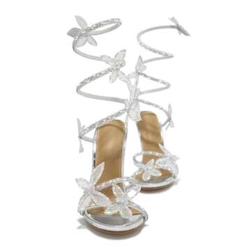 Stunning sexytag Diamante Heels with Rhinestones for Women