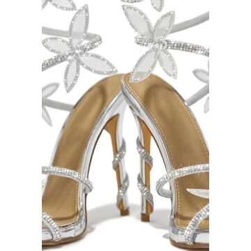 Stunning sexytag Diamante Heels with Rhinestones for Women