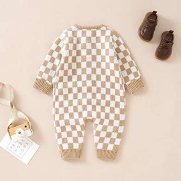 Stylish Baby Knitted Romper - SAYOO Unisex Playsuit