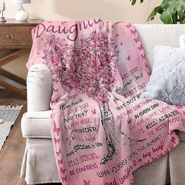 Daughter Gifts from Mom Dad: Heartwarming Blanket for All Occasions
