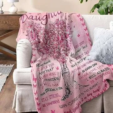 Daughter Gifts from Mom Dad: Heartwarming Blanket for All Occasions