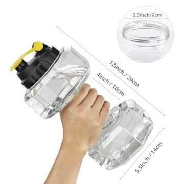 Unique 2.2L Dumbbell Shape Eco-Friendly Water Bottle
