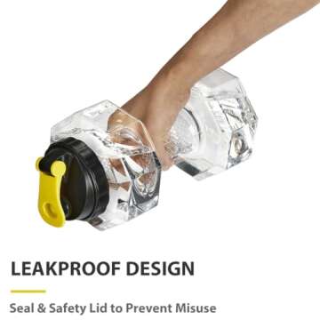 Unique 2.2L Dumbbell Shape Eco-Friendly Water Bottle