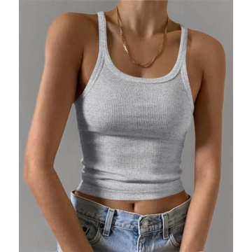 Artfish Women's Sleeveless Ribbed Tank Top Perfect for Layers