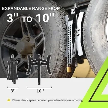 RVMATE RV Wheel Chock Stabilizer for Safe Parking on Slopes