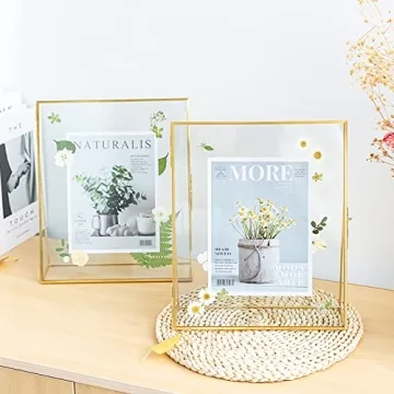 Jajamy Gold Floating Picture Frames for 8x10 Photos