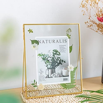 Jajamy Gold Floating Picture Frames for 8x10 Photos