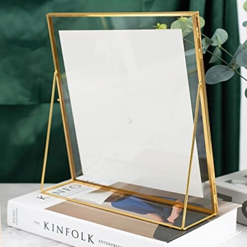 Jajamy Gold Floating Picture Frames for 8x10 Photos