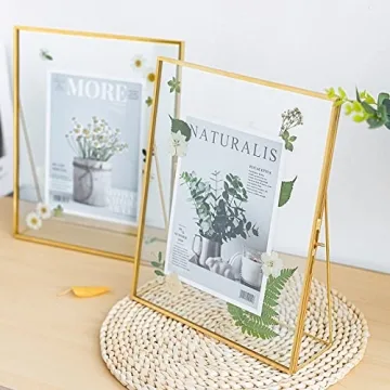 Jajamy Gold Floating Picture Frames for 8x10 Photos
