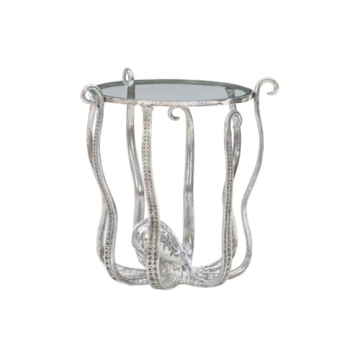 Stylish Octopus Aluminium & Glass Side Table