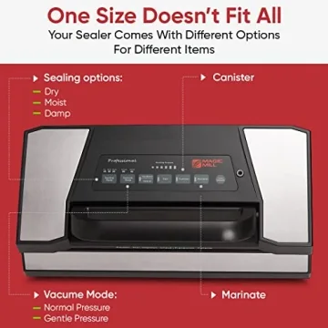 Magic Mill Pro Vacuum Sealer for Food Bags and Canisters