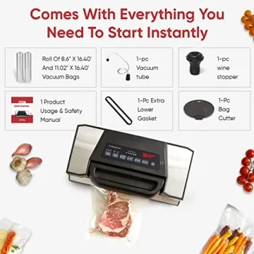 Magic Mill Pro Vacuum Sealer for Food Bags and Canisters