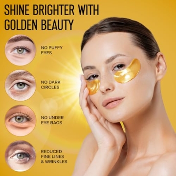 Revitalize Tired Eyes with 24K Gold Under Eye Patches