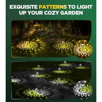 10 Pack Ultra Bright Solar Lights Outdoor Waterproof, from Dusk to Dawn Up to 12H Solar Lights for O...