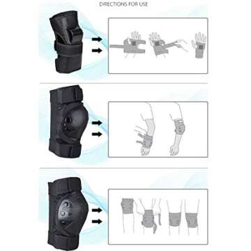 Eatao 6-in-1 Protective Gear Set for Kids - Versatile Safety Gear for Active Fun!