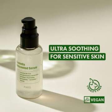 PURITO Centella Unscented Serum, for All Skin Types, Ampoule, Soothing, Calming, Facial Serum for fa...