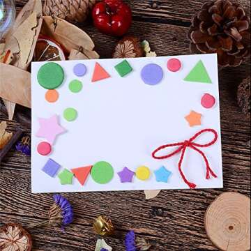 Olgaa 1300 Foam Geometry Stickers for Kids Crafts