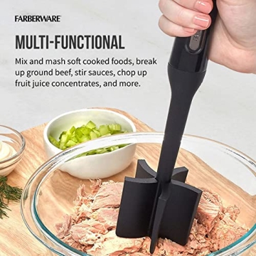 Farberware Nylon Meat and Potato Masher - 10-Inch Safe Tool