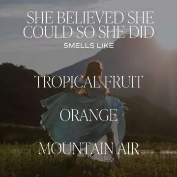 Tropical Fruit Scented Soy Candle with Gold Lid - 9oz