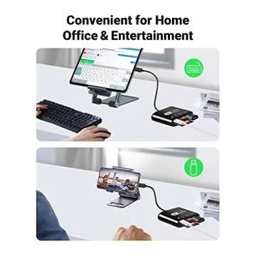 USB C to SD Card Reader 4 in 1 for Fast Data Transfer