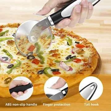 Premium Kitchen Pizza Cutter - Sharp and Easy to Clean
