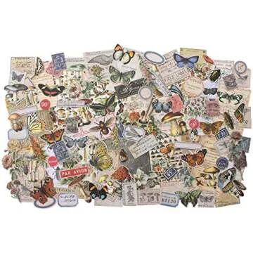 Tim Holtz Field Notes Ephemera & Snippets Pack - 268 Pieces