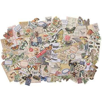 Tim Holtz Field Notes Ephemera & Snippets Pack - 268 Pieces