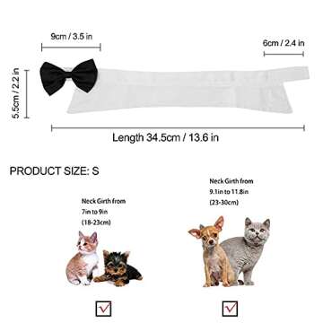 ZTON Adjustable Formal Bowtie Collar for Pets - Stylish & Chic