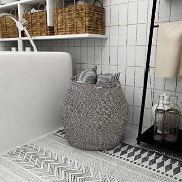 Versatile Goodpick Cotton Rope Storage Basket - Stylish and Functional