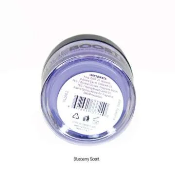 EDGE BOOSTER Style Factor Strong Hold Water-Based Pomade - Super Shine & Moisture 3.38oz (BLUEBERRY)
