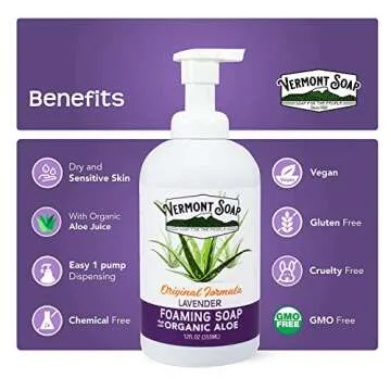 Buy Vermont Organic Lavender Foaming Hand Soap 12 oz