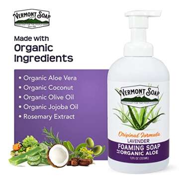 Buy Vermont Organic Lavender Foaming Hand Soap 12 oz