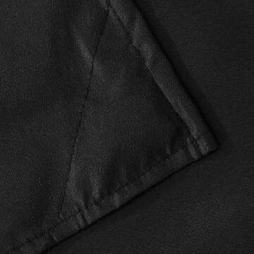 N&Y HOME Fabric Shower Curtain or Liner with Weighted Magnets - Hotel Quality Opaque Black Shower Cu...