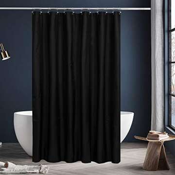 N&Y HOME Hotel Quality Shower Curtain - Elegant & Durable