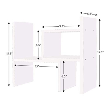 Adjustable Wood Desktop Organizer for Efficient Storage