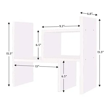 Adjustable Wood Desktop Organizer for Efficient Storage