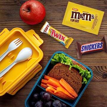 M&M'S, SNICKERS, TWIX & MILKY WAY Variety Pack Chocolate Candy Assortment, 90 Pieces Bag