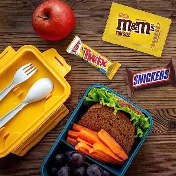 M&M'S, SNICKERS, TWIX & MILKY WAY Variety Pack Chocolate Candy Assortment, 90 Pieces Bag