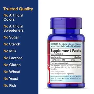 Q-Sorb CoQ10 50mg, Contributes to Heart Wellness,100 Softgels by Puritan's Pride