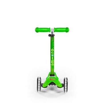 Micro Kickboard - Mini Deluxe LED - Three Wheeled, Lean-to-Steer Swiss-Designed Micro Scooter for To...