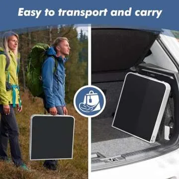 Camp Field Camping Folding Aluminum Table with Adjustable Legs for Outdoor Travel Beach, Backyards, BBQ, Party and Picnic Foldable Table