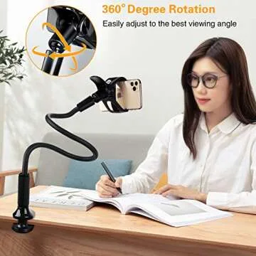 Canjoy Gooseneck Phone Holder for Hands-Free Use