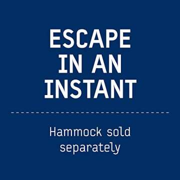 ENO - SoloPod Hammock Stand - Outdoor Stand for Camping, Traveling, a Festival, Patio Furniture, or The Beach - Charcoal