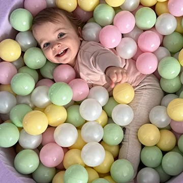 MeowBaby 35 Inch Foam Baby Ball Pit with 200 Balls