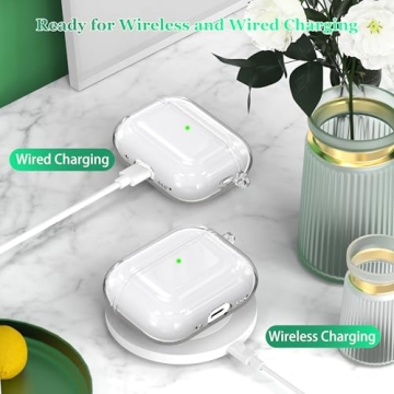 MHYALUDO Clear Case for AirPods Pro 3 - Durable & Stylish