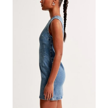 Stylish Daacee Women’s Sleeveless Denim Mini Dress