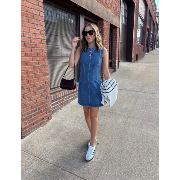 Stylish Daacee Women’s Sleeveless Denim Mini Dress