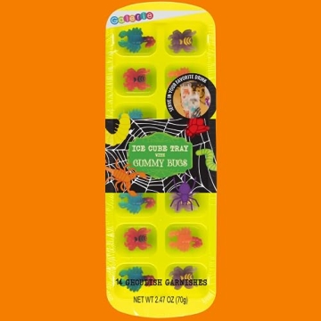 Halloween Candy Bugs and Gummy Ice Cube Tray Fun