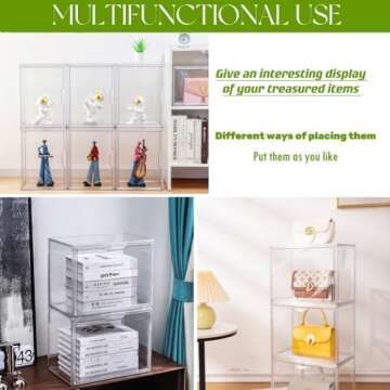 ZLLZUU Purse Organizer, Large Clear Storage 4 Pack